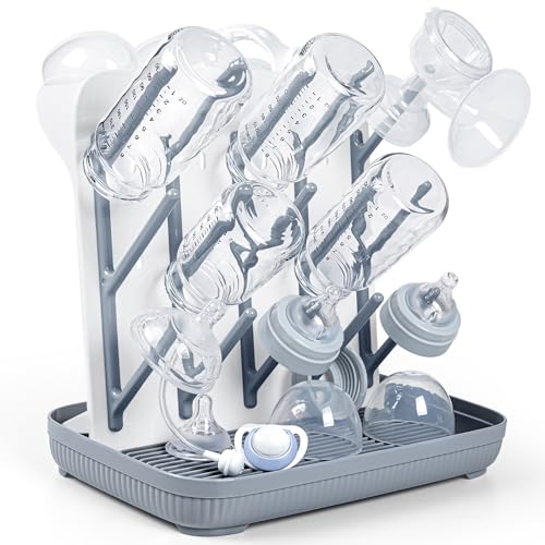 Support De Séchage pour Biberons : Grand Support Vertical pour Le Séchage des Biberons - Support De Séchage Vertical Peu Encombrant pour Le Nettoyage des...