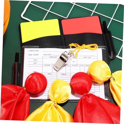 Kit árbitro fútbol con tarjetas, silbatos y banderas miniatura 4