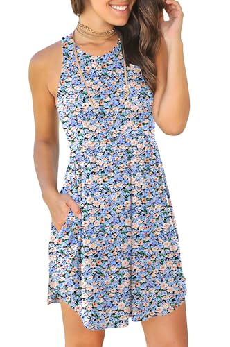 Image of HiMONE Vacation Dresses for Women 2025 Summer Dress Women's Casual Sundresses Casual Beach Petite Sun Dress XS-2XL