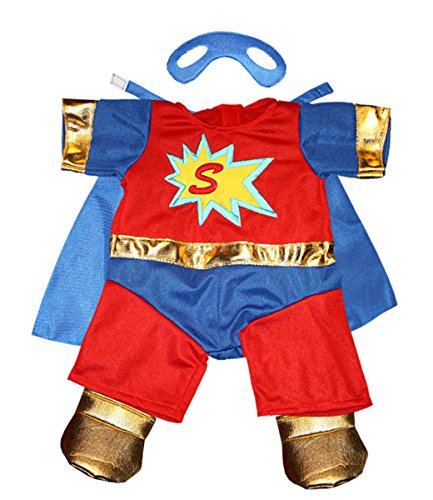 Superbear Outfit with Mask for a 16-inch teddy bear.