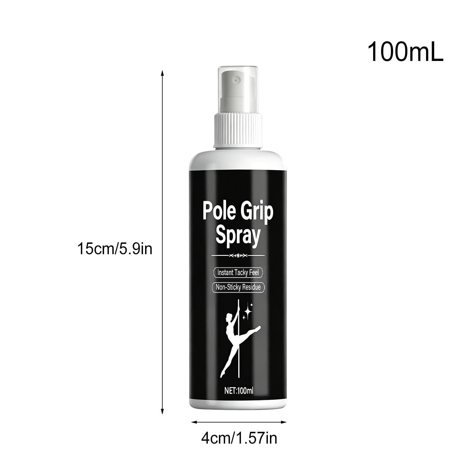 Spray Grip pour Pole Dance - Brume Asséchante 100ml - Renforçateur d'Adhérence - Entraînement, Gym, Yoga, Fitness