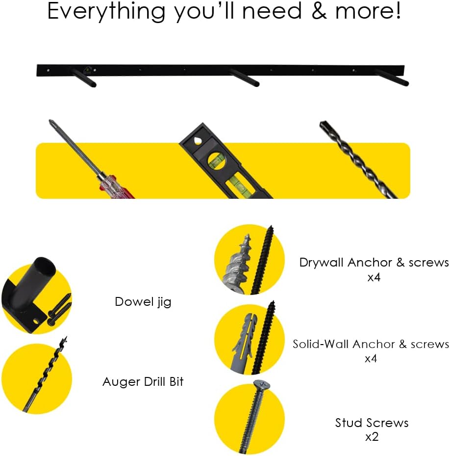 Buy Heavy Duty Floating Shelf Bracket 6 Inch (1 Pc) Solid Steel Hidden