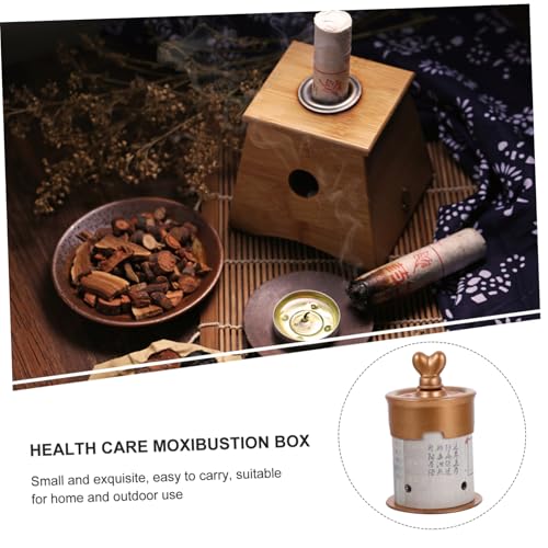 Caja de Moxibustión Automática Portátil, Quemador de Moxa de Madera con Temperatura Ajustable para Uso Doméstico, Terapia del Ombligo y Alivio del Dolor miniatura 4
