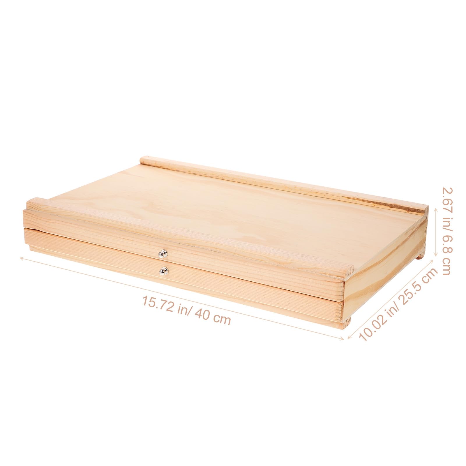 FRCOLOR Portapenne in Legno Multistrato Cassetti per Pennelli, Organizer da Scrivania Leggero e Resistente, Custodia Portapennelli per Artisti e Uso Creativo