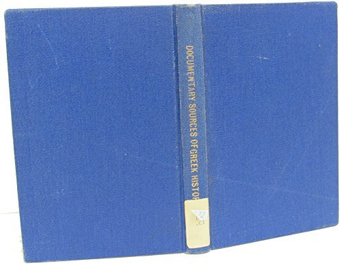 The Documentary Sources of Greek History B000O06UOQ Book Cover