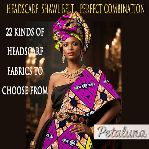 African Nigerian Style Printed Polyester Women'S Geometric Pattern Wax Printed Headscarf Shawl4