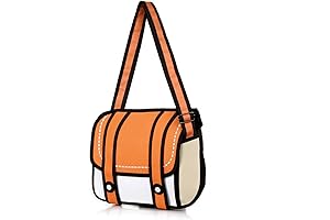 3D Style 2D Drawing Cartoon Bag Comic Messenger Bag Novelty