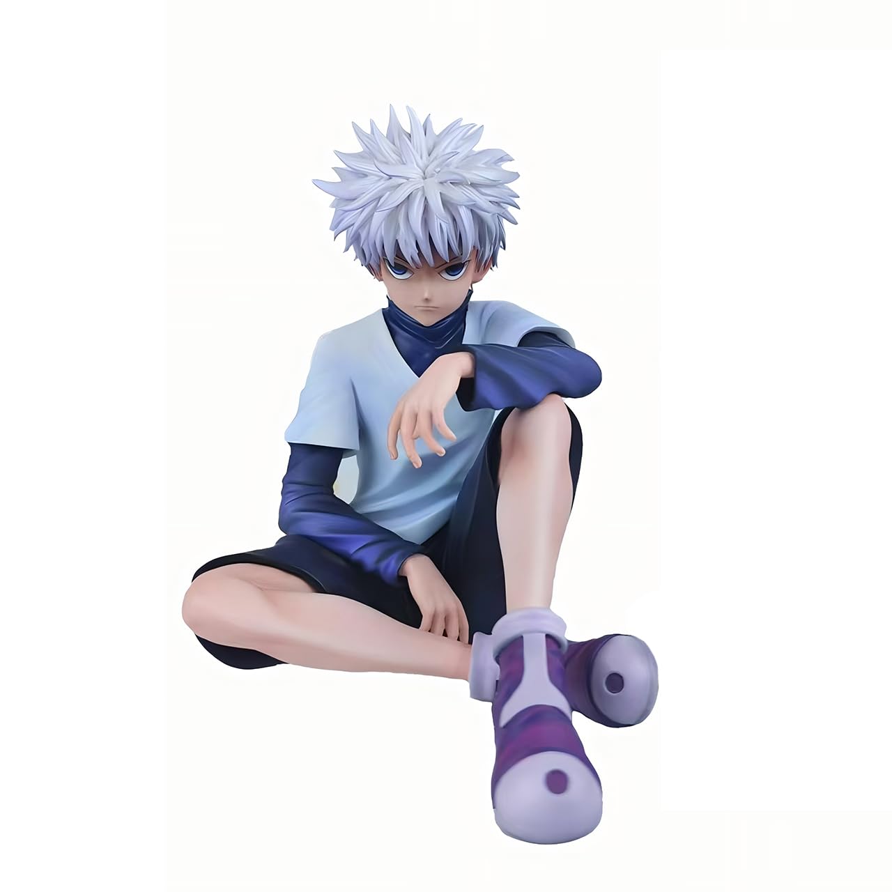 Zhongkaihua Gon Freecss Sitting Anime Figure Mini Statue Killua Zoldyck Figure PVC Model Desktop Ornament Sets of 2