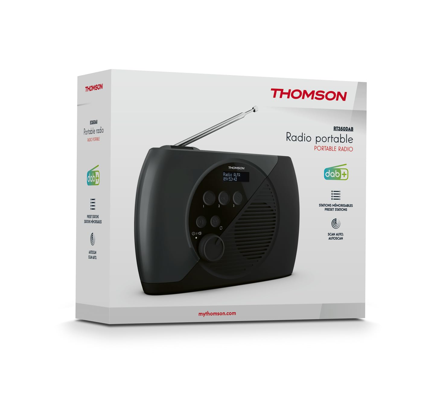 Radio Portable Dab et FM RT350 Dab Thomson (RT350DAB)