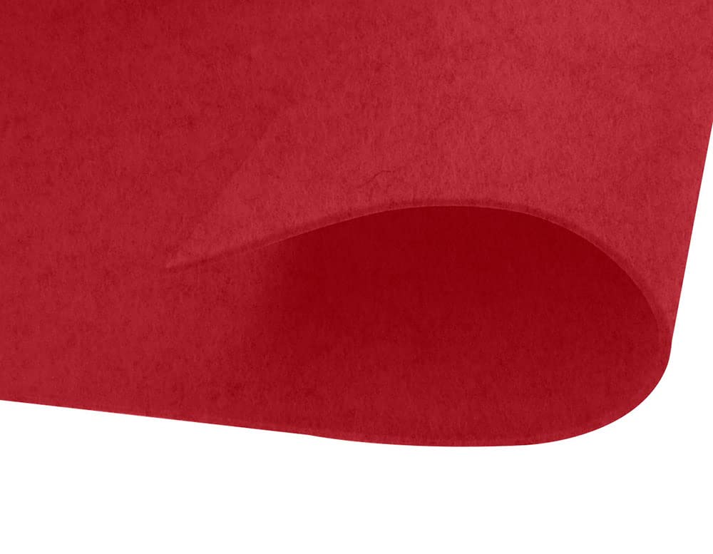 INNSPIRO Burgundy acrylic felt adhesive sheets 20 x 30 cm x 2 mm. 220 g/m2 10u.