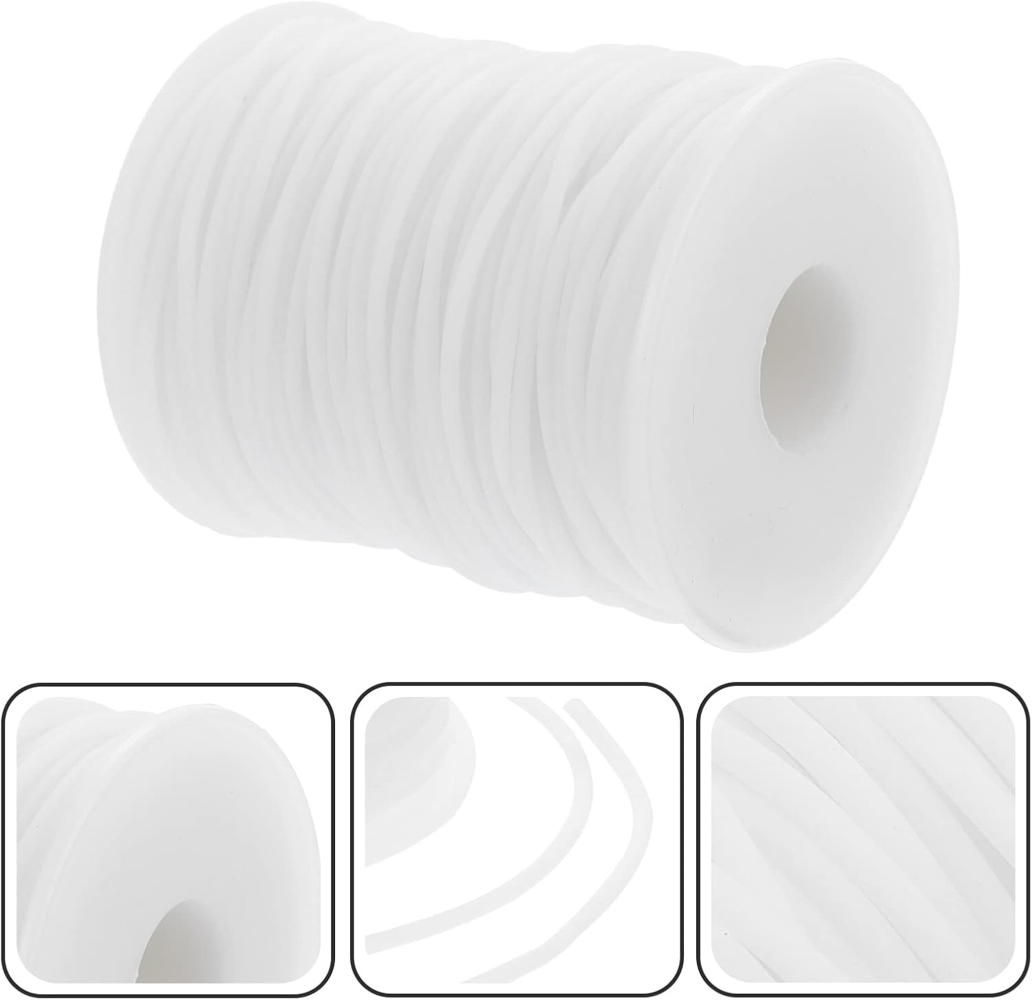 carotoe Cordón elástico redondo para proyectos de manualidades y costura, cuerda de goma resistente para accesorios hechos a mano y fabricación de prendas de vestir, elásticos de joyería hechos a mano carotoe Cordón elástico redondo para proyectos de manualidades y costura, cuerda de goma resistente para accesorios hechos a mano y fabricación de prendas de vestir, elásticos de joyería hechos a mano