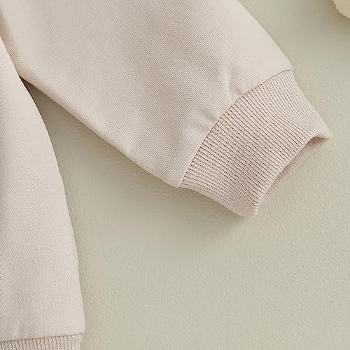 Image of Toddler Baby Girls Football Outfit Crew Neck Long Sleeve Rugby Bow Print Sweatshirt Elastic Waist Pants 2Pcs