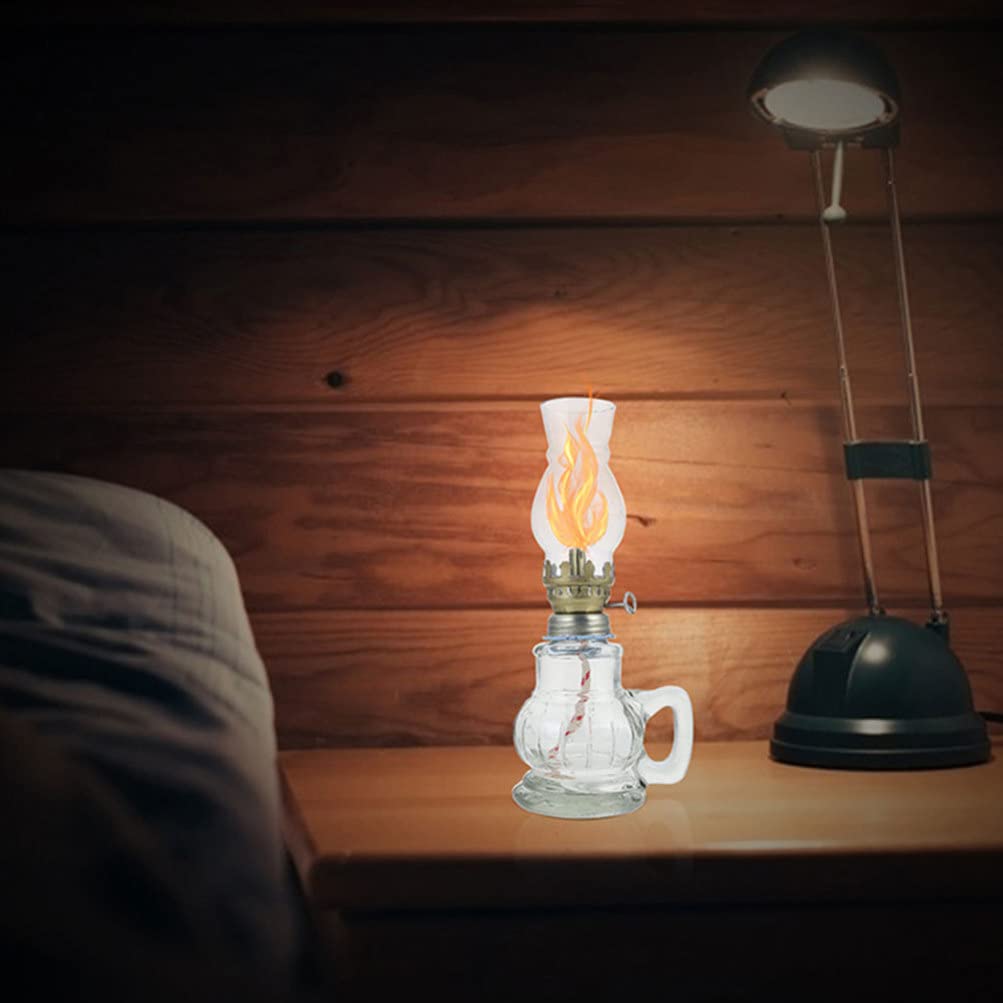 Vervangende glazen lampenkap voor olielamp/petroleumlamp (basis 5 cm, hoogte 24 cm