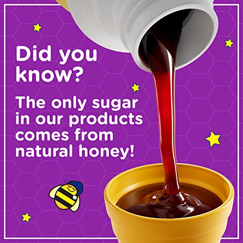 Zarbee's Kids Cough + Immune Nighttime For Children 2-6 With Dark Honey, Vitamin D & Zinc, 1 Pediatrician Recommended, Drug & Alcohol-Free, Mixed Berry Flavor, 4Fl Oz #TOP4