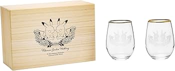 Amazon.co.jp: ポケモンセンターオリジナル 木箱入り ペアグラスセット