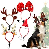 Weihnachten Haustier Stirnband Rentier - Geweih Kopfschmuck Für Hunde Katzen