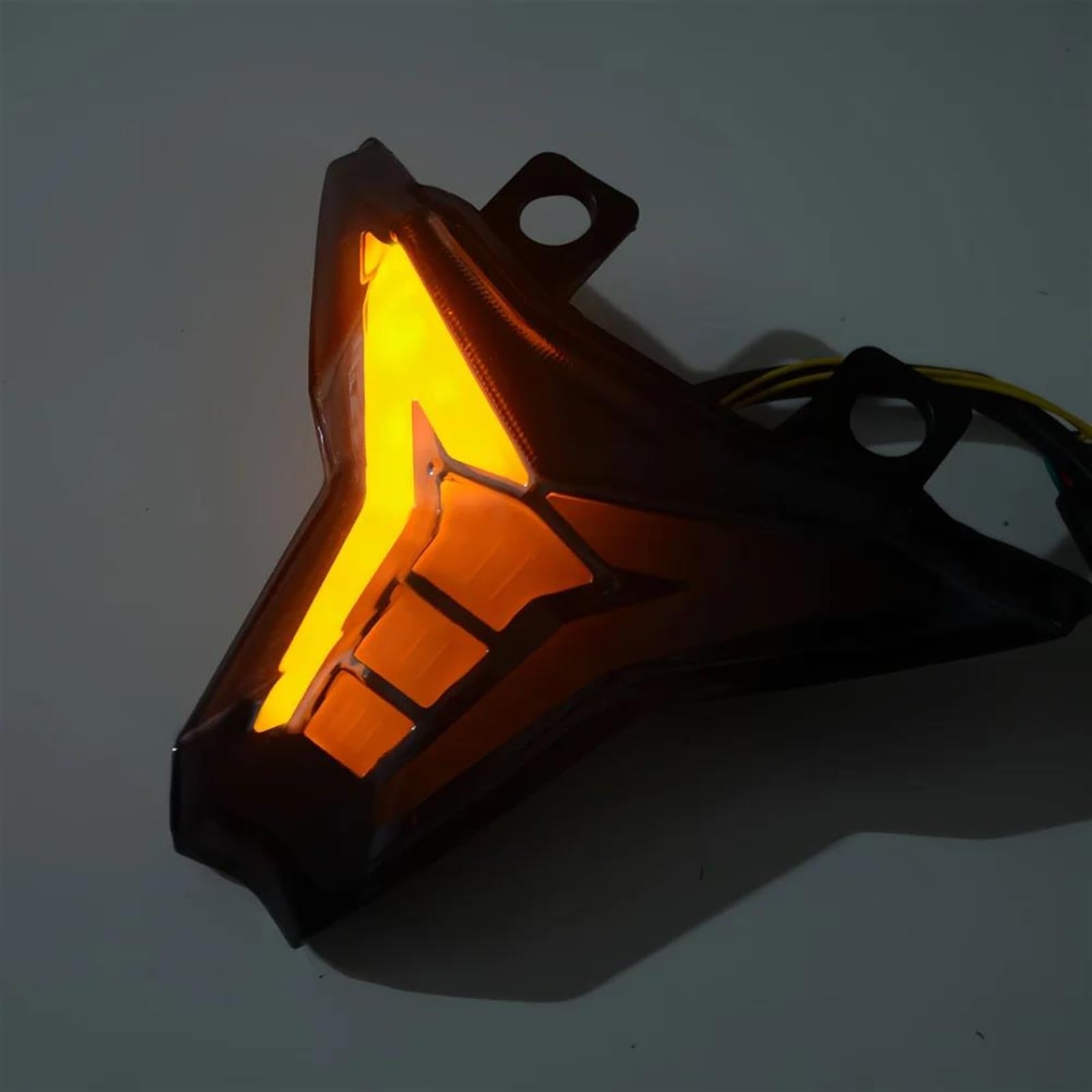 Feu Stop Feu Arrière De Clignotant De Moto pour K&awasaki pour Ninja 400 Z400 ZX10R ZX6R Z1000 2013-2022 Feu Arrière De Frein Témoin De Lampe Clignotants(Clair)