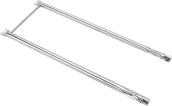 GasSaf Burner Tube Set Replacement for Weber 7507, Spirit S-200, S-210, E-200, E-210, Spirit 500 and 500LX, Genesis Silver A Grill Parts, 27 inch 304 Stainless Steel Gas Grill Burner Tube Kit