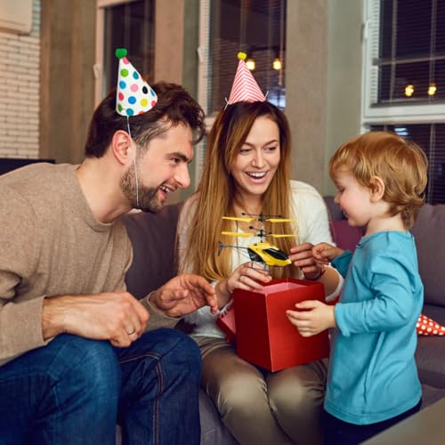 Image of RC Helicopter with Hand Gravity Sensor for Kids Flying Remote Control Toy, Chargeable LED Light & Smart Safety Sensor, Indoor Outdoor Play, for Boys & Girls - Pack of 1 ((red)