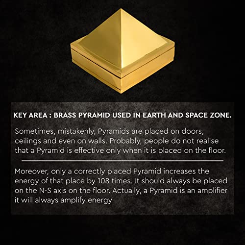 Image of Vastu Brass 3 Layer Pyramid | Pure Brass Vastu Remedy | 3-Inch | Pyramid for Positive Energy, Health & Wealth | Vastu Dosh Remedies for Home & Office | Pack of 1