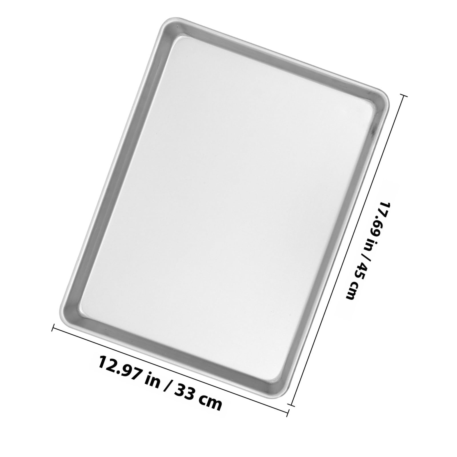 Plaque de Cuisson Alliage Aluminium Antiadhésive Moule à Pâtisserie Rectangulaire Ustensile de Cuisson Compact pour Gâteaux Tartes et Snacks Cuisine Facile et Nettoyage Rapide