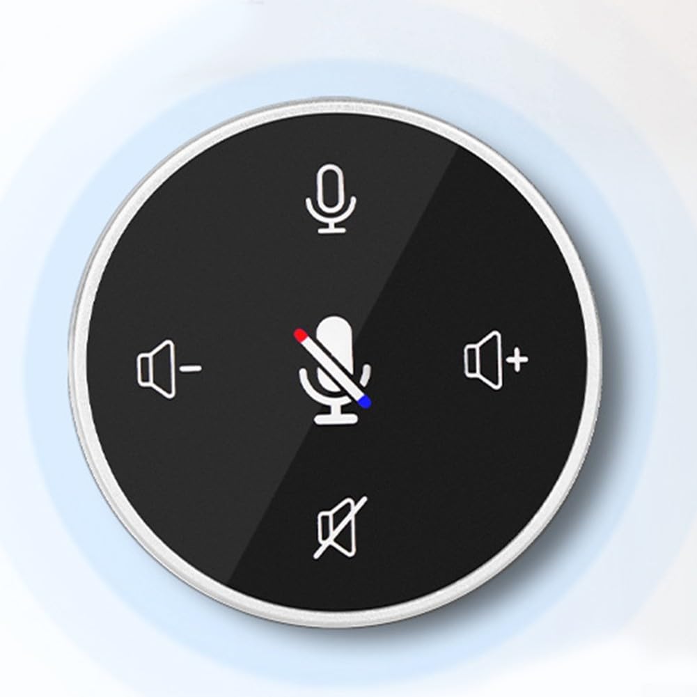 Microphone de conférence, haut-parleur USB de bureau avec haut-parleur intégré pour ordinateur portable, micro audio d'ordinateur