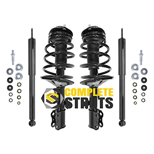 Front Quick Complete Struts Assembly & Rear Shocks Absorbers Replacement for 1998-2003 Toyota Sienna (Set of 4)