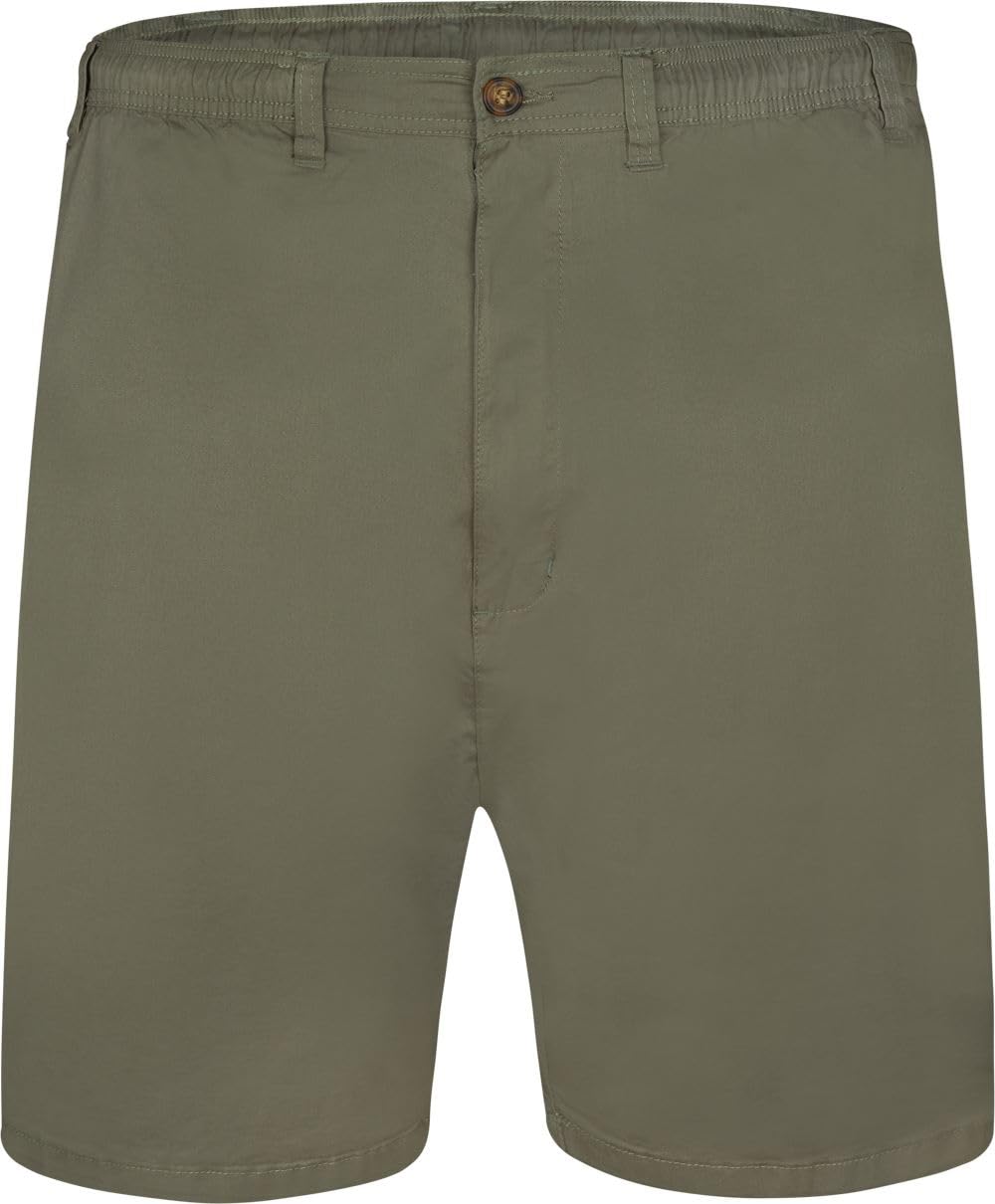 Espionage Rugby Shorts Stretch Plain Elasticated Waist Mens 2XL-8XL ST019A (UK, Alpha, 5XL, Plus, Regular, Light Green)