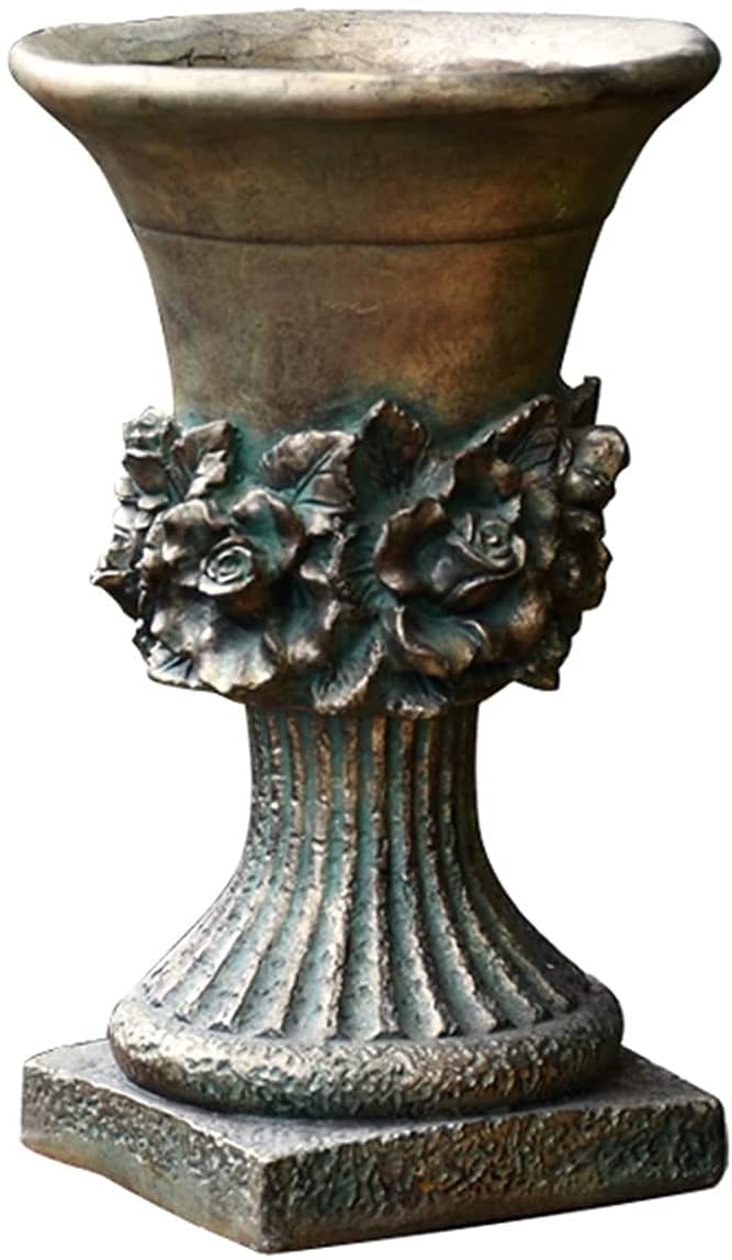 SWENEEN Large Planter Creative Antique Plant Pots,Outdoor Decorations,Large-Caliber Succulents Potted Flower Pots,