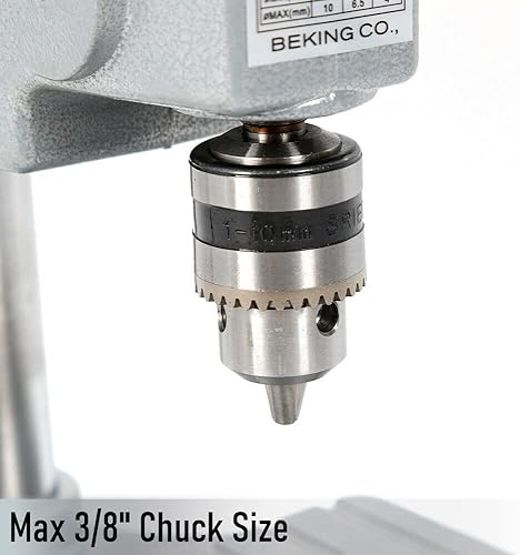 Miniatura 5 de Mini Prensa de taladro de banco, banco de trabajo de taladro portátil de 340 W, herramienta de reparación de perforación artesanal ligera, máquina