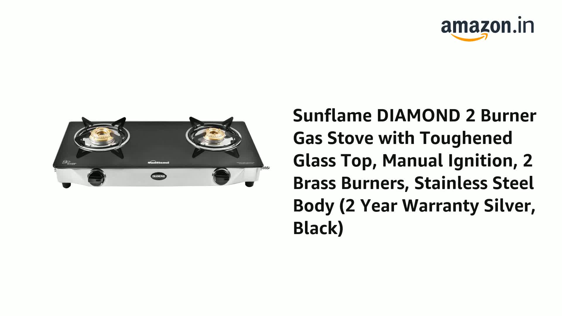 sunflame diamond 2 burner