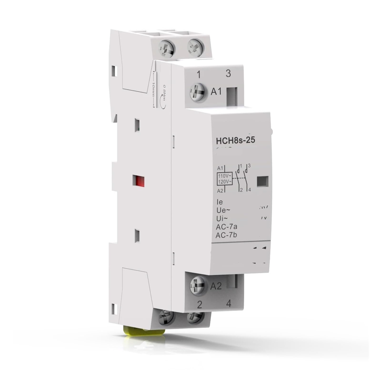 WQGQPXOB HCH8s-25 Modular AC Contactor 25A 2P 2NO 2NC 1NO1NC 50Hz DC24V AC110V 220V Household Guide Type(2P 25A 1NO1NC AC230V)