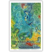 The Magic Flute - Mozart - Metropolitan Opera - Vintage Opera Poster by Marc Chagall c.1966 - Master Art Print Unframed 12in x 18in