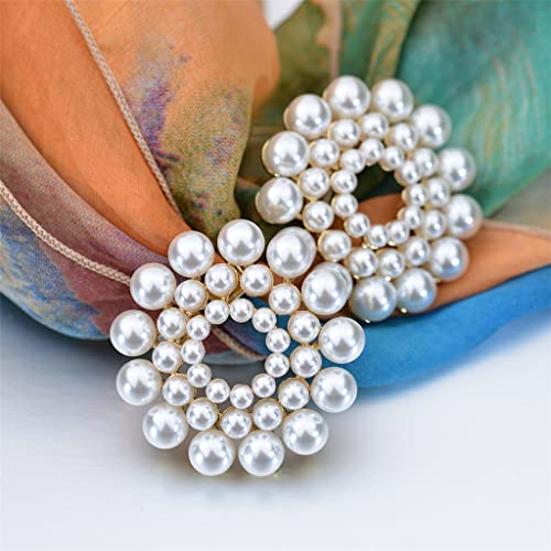 Mujer joyería Bufanda Clip Hebilla Broche Chal Anillo Clip Bufandas Sujetador Seda Bufanda Hebilla broches