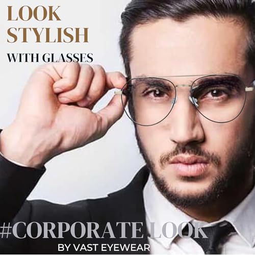 Image of Vast Photochromic Blue Cut Computer Glasses for Eye Protection | Zero Power Anti Glare & Blue Light Filter | UV Protect Specs for Men & Women| Frames| Cooling Glasses Lens