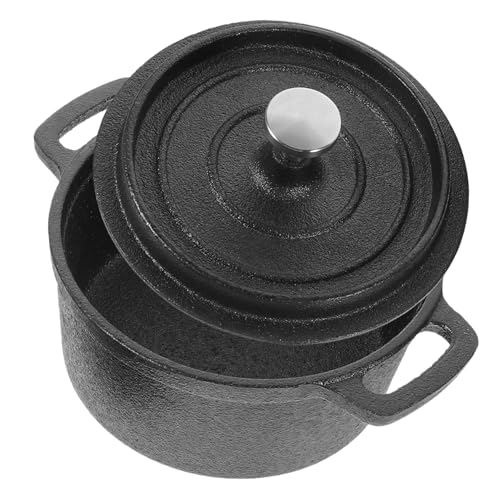COLLBATH Espesar Olla Jarra De Leche Buque De Vapor Cocinar Tapas Máquina De Pasta De Leche Poseedor Cuchara Horno Infusor Maquina De Cafe Calentador Batidor Tapa Hierro Fundido
