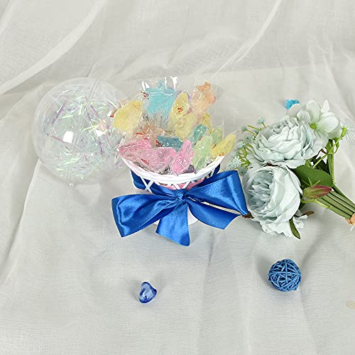 Toniful 1-1/2 Inch (40Mm) X 100 Yards Royal Blue Wide Satin Ribbon Solid Fabric Ribbon For Gift Wrapping Chair Sash Valentine's Day Wedding Birthday Party Decoration Hair Floral Craft Sewing #TOP4