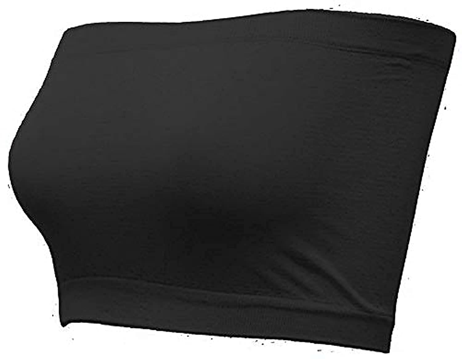 Non-Padded & Non-Wired Seamless Strapless Tube Bra Bandeau Top for Women/Girls,Free Size