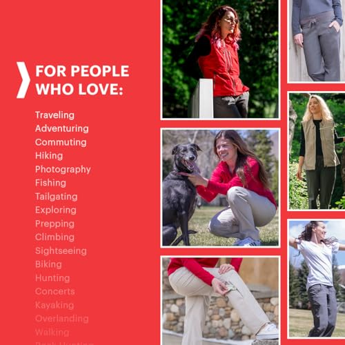 SCOTTeVEST Margaux Cargaux Everyday Cargo Pant for Women - 7 Hidden Pockets - for Travel & More3