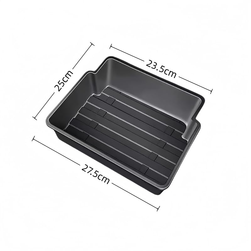 Caja de Almacenamiento Debajo del Asiento para Skoda Kamiq/Karoq/Kodiaq, Cajón Debajo del Asiento, Oculto Impermeable Antirrayas, Accesorio Práctico para Vehículo,Black