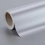 Homeral Pearl Luster Wrapping Paper Roll-46.8 sq.ft.(17in X 32.8ft) Gray Solid Color Reversible Paper for Christmas, Birthday, Wedding, Bridal Shower, Party