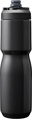 Miniatura 3 de CamelBak Podium - Botella de agua para bicicleta de acero inoxidable con aislamiento de acero, color negro, 22 onzas