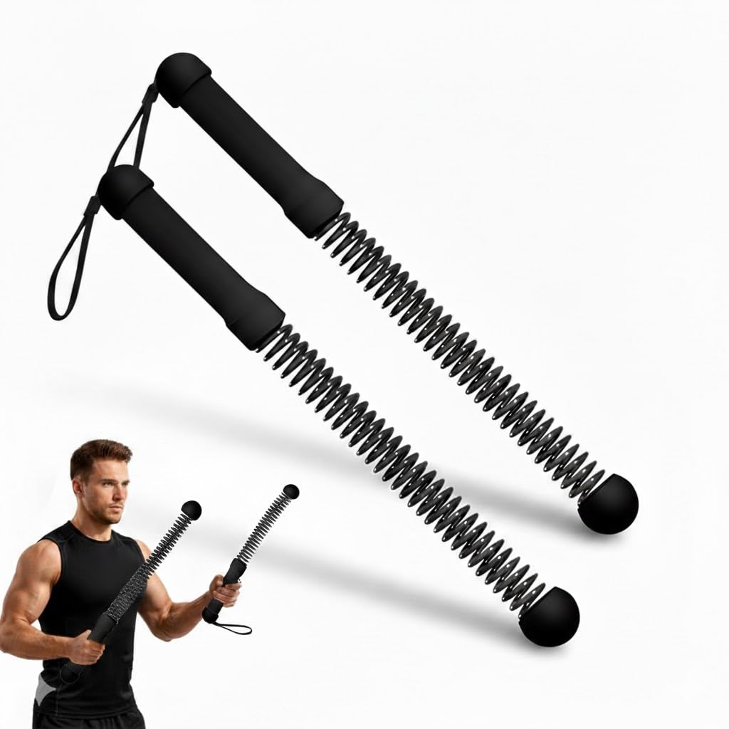 Weighted Ropeless Battle Ropes (2-Pack),Portable Cordless Battle Ropes for Home Gym,arm Exerciser Rope,Workout Rope for Strength Building,Low-Impact Aerobic Training and HIIT for Fitness Enthusiasts.