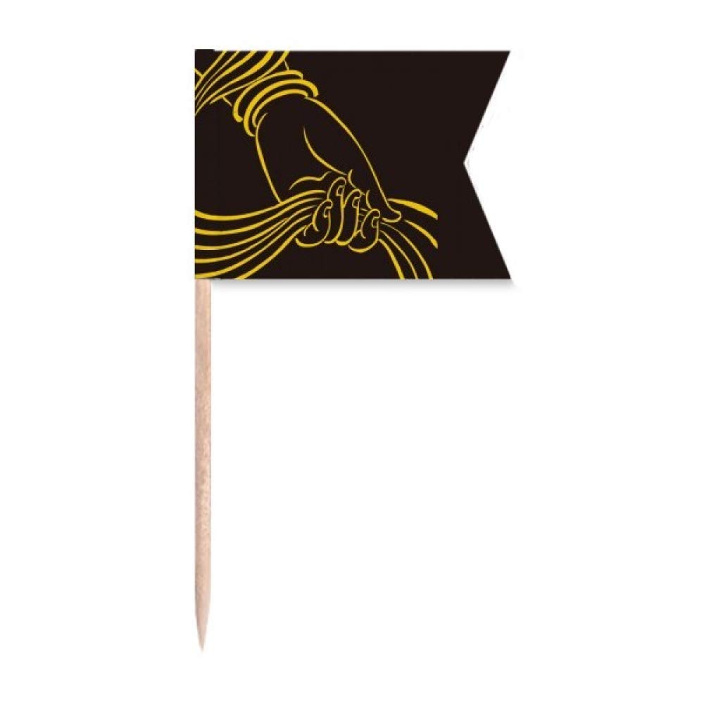 Bouddhisme cure-dent marque-fromage pour décoration de gâteau de fête