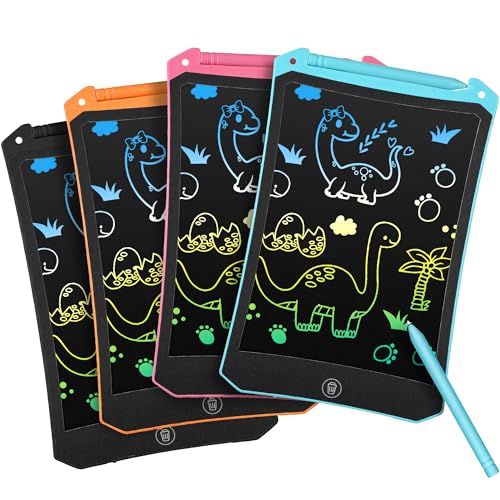 4 Pack LCD Writing Tablet for Kids, Colorful Toddler Drawing Tablet Doodle Board, Erasable Reusable Electronic Drawing Pad, LEYAOYAO Educational and...