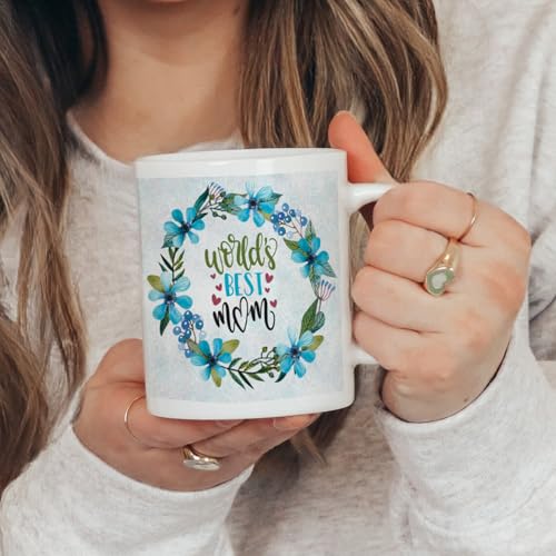 Image of TIED RIBBONS Gift for Mom, Birthday Gift for Mom Wife Women Mother in Law Mummy (Artificial Flower Rose Bunch with Ceramic Coffee Mug, Photo Frame & Greeting Card) Set Combo