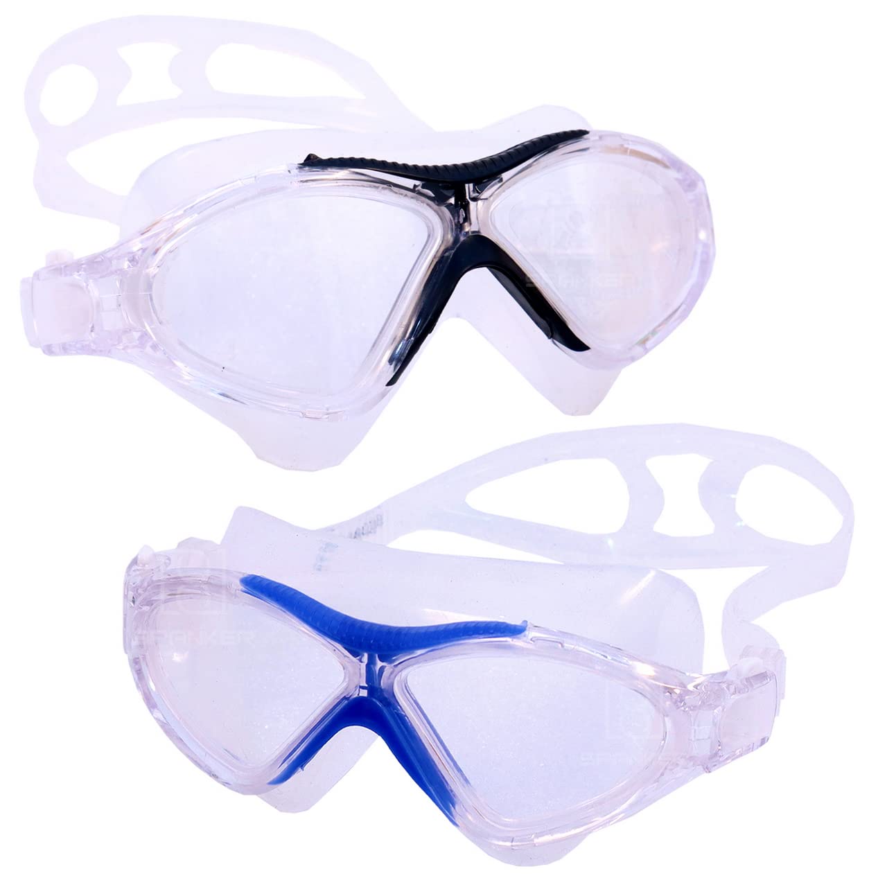 Spanker Swimming Goggles(Icee Cool) Anti-Fog Anti-UV Youth Swim Glasses Leak Proof, Pack of 2 (Black -Blue) SSTP (B09YV8JQ83) Amazon Price History, Amazon Price Tracker