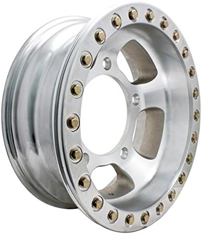 Empi 15" X 4" Vw Bug 5 Lug Race-Trim Off Road Bead-Lock Wheel/Polished Ring