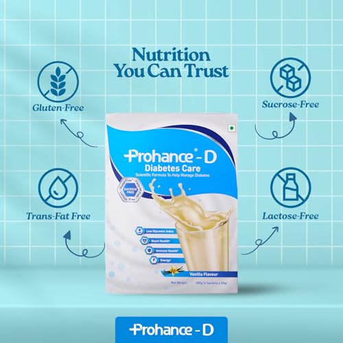 Image of Prohance D Dietary Supplement for Diabetes Management Vanilla, 200 g