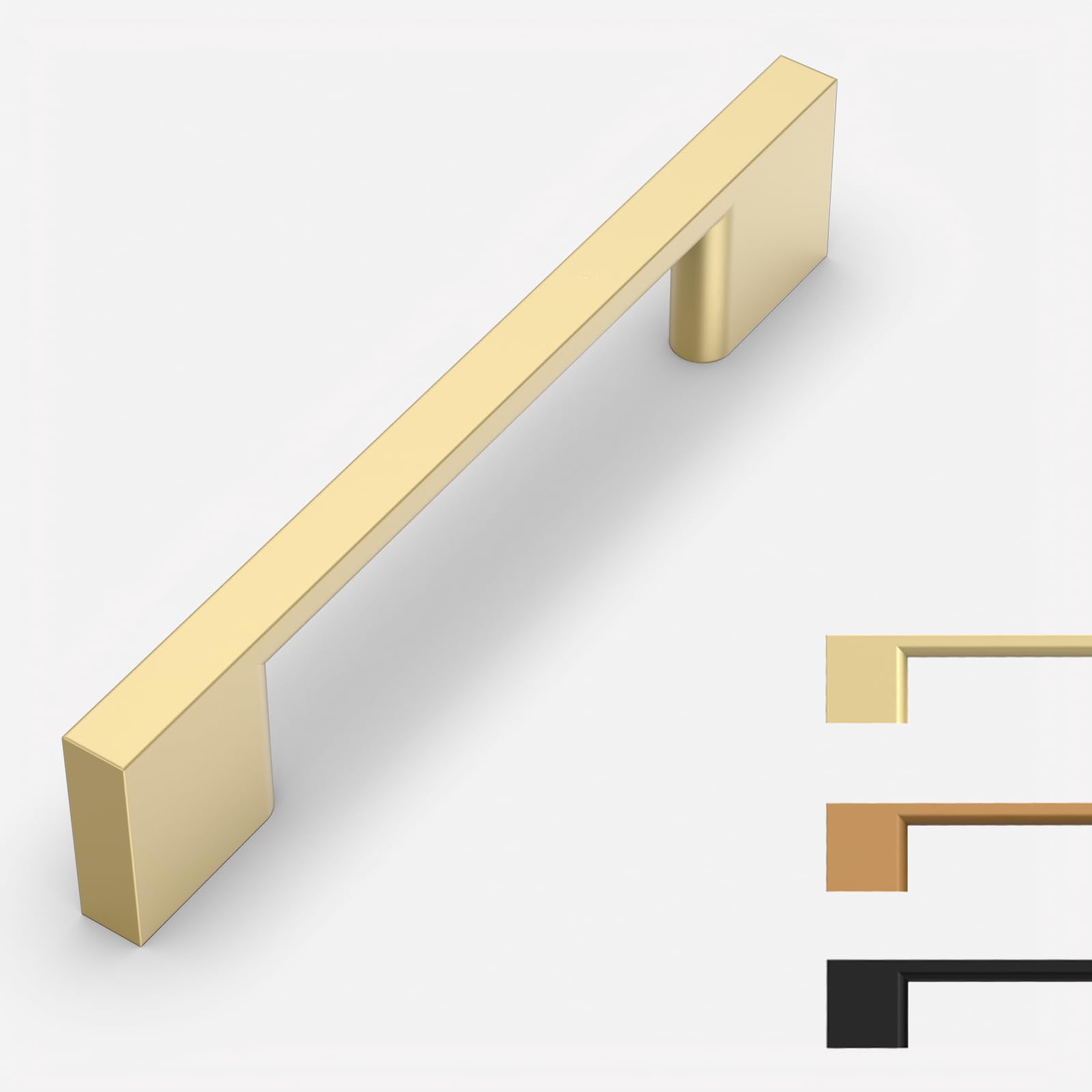 9BUILD Pack Gold Cabinet Pulls 3.75 Inch Handles - Kitchen Cabinet Hardware - Drawer Pulls